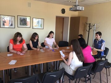 обговорення можливостей центра зайнятості з викладачем